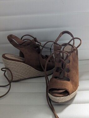 LILY MORGAN | lace-up espadrille wedges